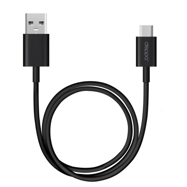 Кабель Deppa Type-C - USB 3.0 черный, 1,2м, 72206 1