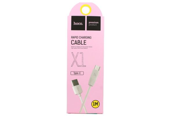 Кабель Hoco X1 Type-C - USB белый, 1м 1