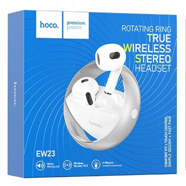 Гарнитура Bluetooth Hoco EW23 TWS серебро 3