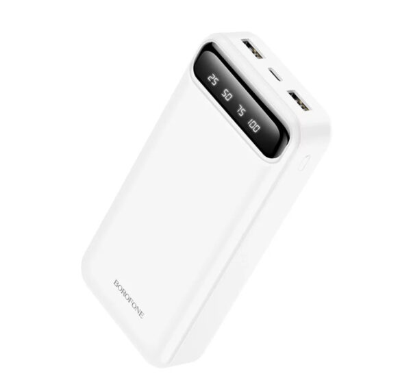 Внешний аккумулятор 20000mAh Borofone BJ14A (in - T,M/out - 2U) дисплей, белый 1