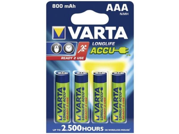 Аккумулятор Varta R03 800mAh Ni-Mh BL 4/40 предзаряженный 1