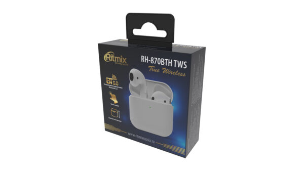 Гарнитура Bluetooth Ritmix RH-870BTH TWS белая 2