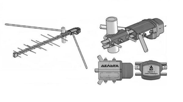 Антенна наружная активная Дельта Н311А-01 (БП+УСЫ) 2