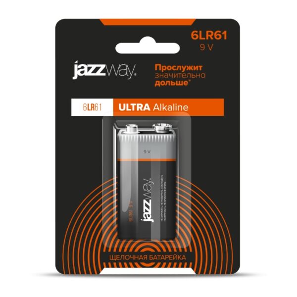 Батарейка Jazzway 6LR61 Ultra Alkaline BL 1/10 1