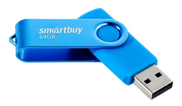 Флэш-диск SmartBuy 64GB USB 2.0 Twist синий 1