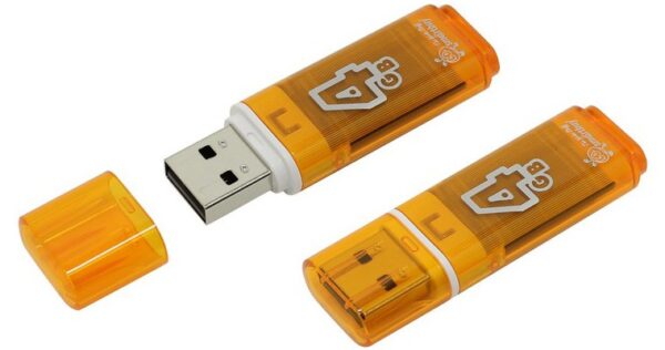 Флэш-диск SmartBuy 4GB USB 2.0 Glossy оранж 1