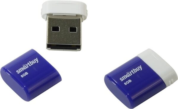 Флэш-диск SmartBuy 8GB USB 2.0 LARA голубой 1