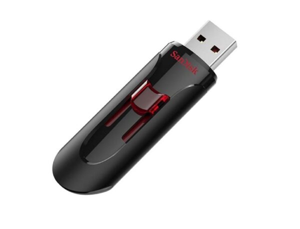 Флэш-диск SanDisk 128GB USB 3.0 CZ600 Cruzer Glide черный 1