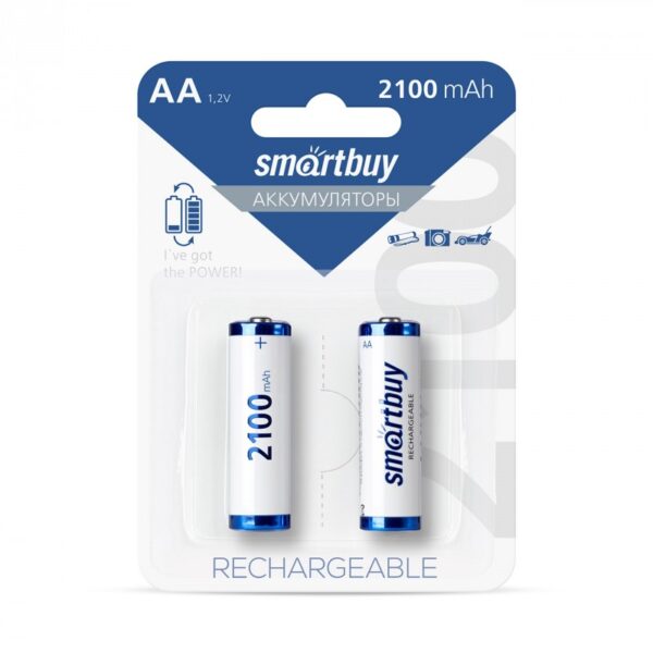 Аккумулятор SmartBuy R6 2100mAh Ni-Mh BL 2/24 2