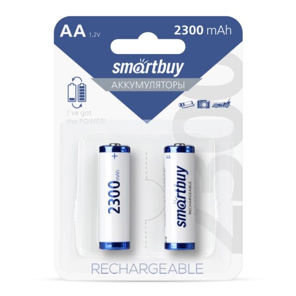 Аккумулятор SmartBuy R6 2300mAh Ni-Mh BL 2/24 2