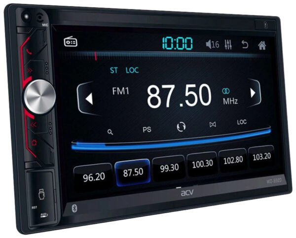 Автомагнитола 2 дин 6.9" ACV WD-6920 4*50 Вт (AUX, MP3, bluetooth, microSD,USB) 1