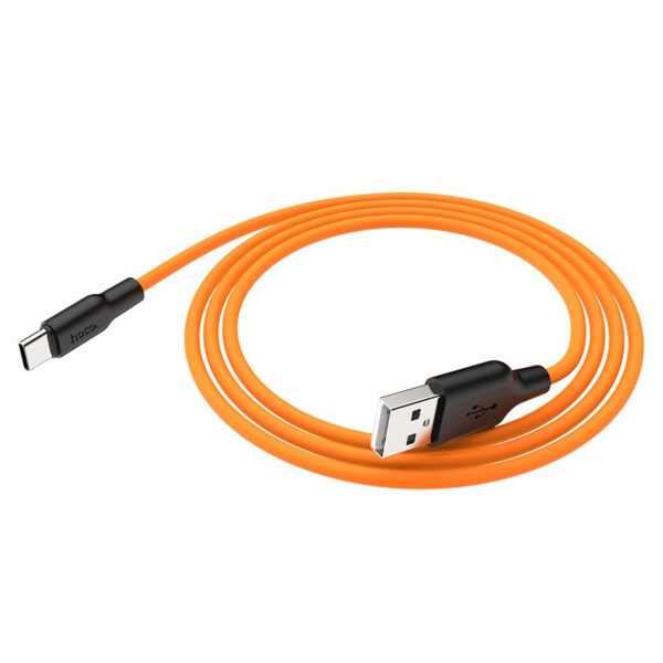 Кабель USB- Type-C Hoco X21 Plus 2м 3А силикон 4