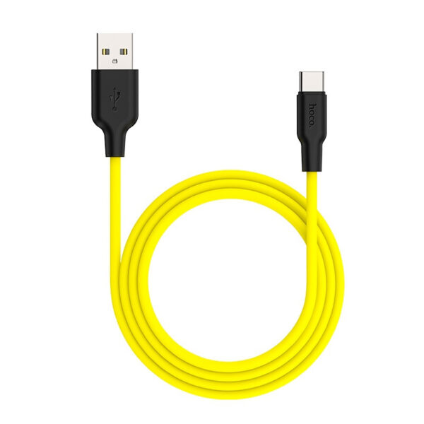 Кабель USB- Type-C Hoco X21 Plus 2м 3А силикон 1