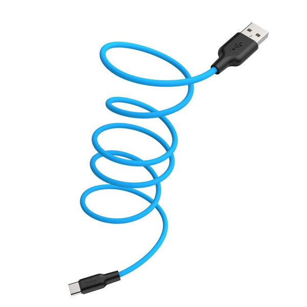 Кабель USB- Type-C Hoco X21 Plus 2м 3А силикон 3