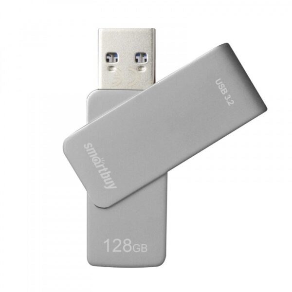 Флэш-диск SmartBuy 128GB USB 3.0/3.2 M1 Metal Grey серебристый 1