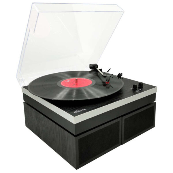 Виниловый проигрыватель Ritmix LP-380B Black wood, 2 колонки, Bluetooth 1