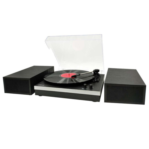 Виниловый проигрыватель Ritmix LP-380B Black wood, 2 колонки, Bluetooth 2