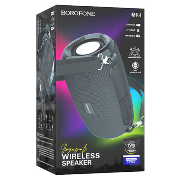 Колонка портативная Borofone BR4 Horizon (5Вт/500mAh) черная 4