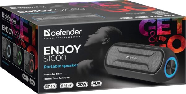 Колонка портативная Defender S1000 (20Вт/2000mAh) 65688 3