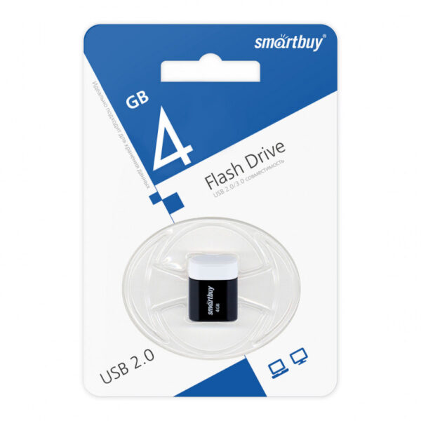 Флэш-диск SmartBuy 4GB USB 2.0 LARA черный 2