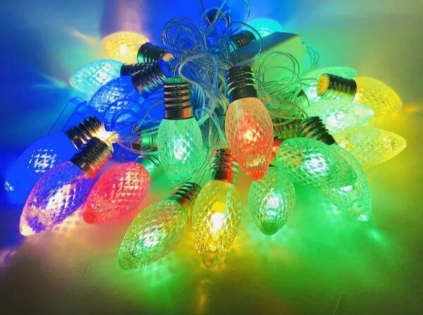 Гирлянда "Нить. Шишки" 20LED, разноцв., 4,8м, прозр.шнур 1