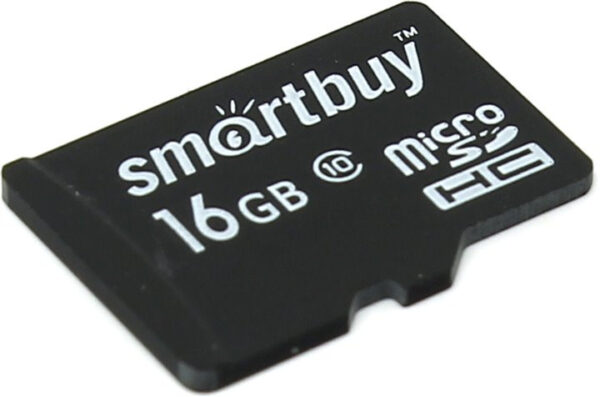 Карта памяти microSDHC SmartBuy 16Gb Class 10 без адаптеров 1