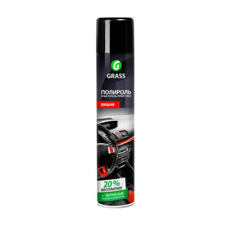 Полироль очиститель пластика Dashboard Cleaner вишня аэрозоль 750мл, GRASS