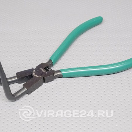 Щипцы для стопорных колец с удлинненными губками 216мм сжим загнутый Jonnesway
