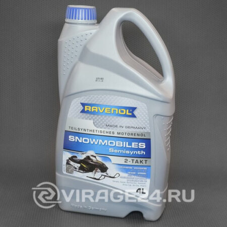 Масло 2T полусинтетическое Snowmobiles Teilsynth для снегоходов, 4л, RAVENOL