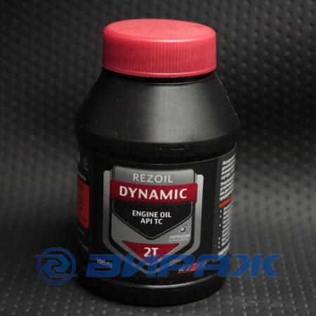 Масло 2T минеральное красное DYNAMIC API TB(TC) 0,1л, REZOIL