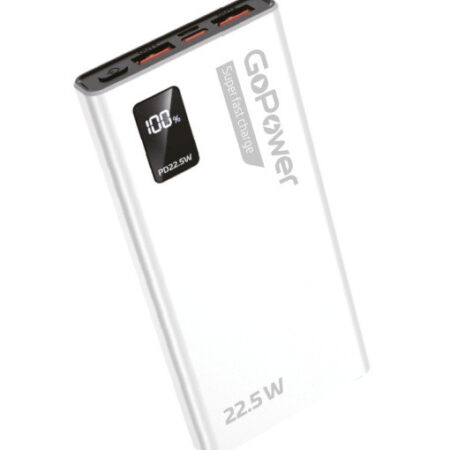Внешний аккумулятор 10000mAh GoPower PB03-10 QC3.0 (in - T,M/out - 2U,T)дисп.б