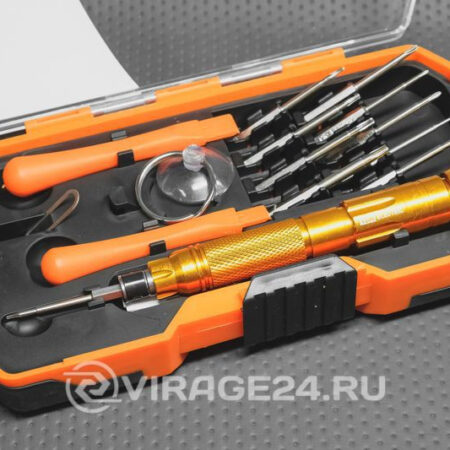 Набор отвертка с битами для мелкой электроники, №1, 15 предметов "Алмаз", TDM