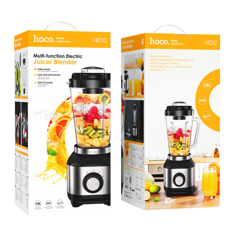 Блендер стационарный Hoco HE32 Juicer, 1.8л, черный