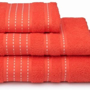 Полотенце Cleanelly Morning Dew коралловый 50х90 см, махра