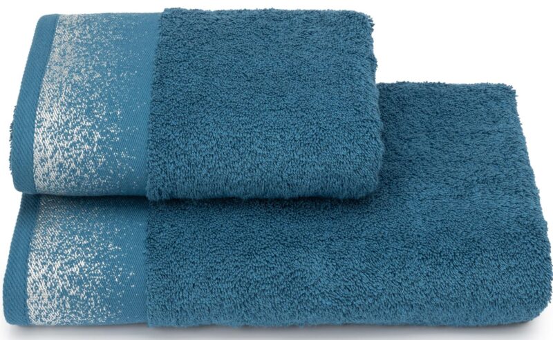 Полотенце Cleanelly Via Lattea синий 50х90 см, махра — изображение 1