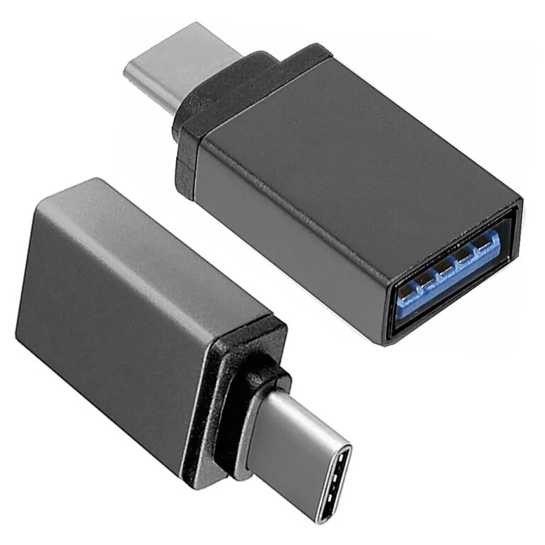 Адаптер OLMIO On-The-Go Type-C - USB 3.0, серебристый