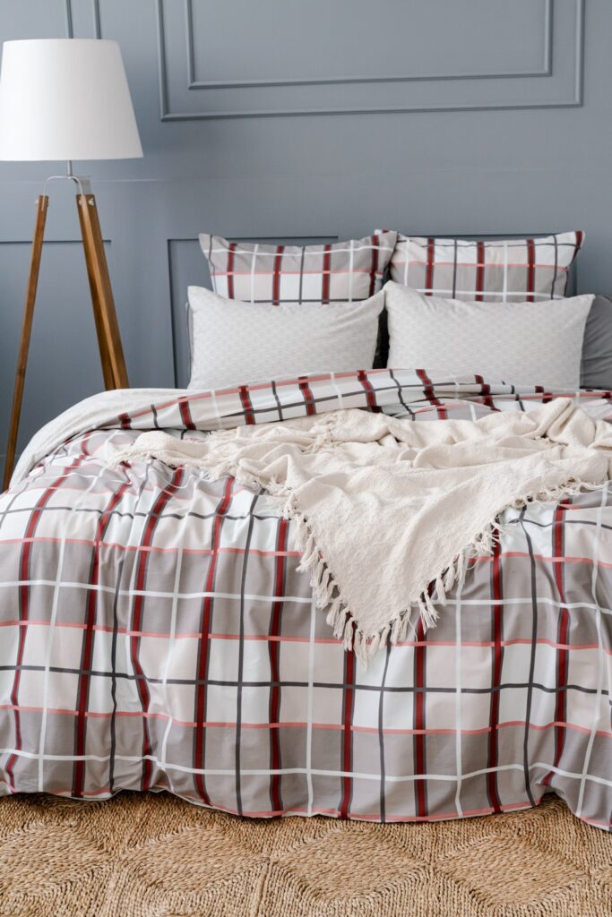 Комплект постельного белья moyё home Allure 2-спальный, фланель, наволочки 50х70 см