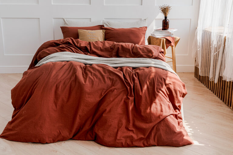 Комплект постельного белья moyё home Terracotta Евро, лен, наволочки 50х70 см