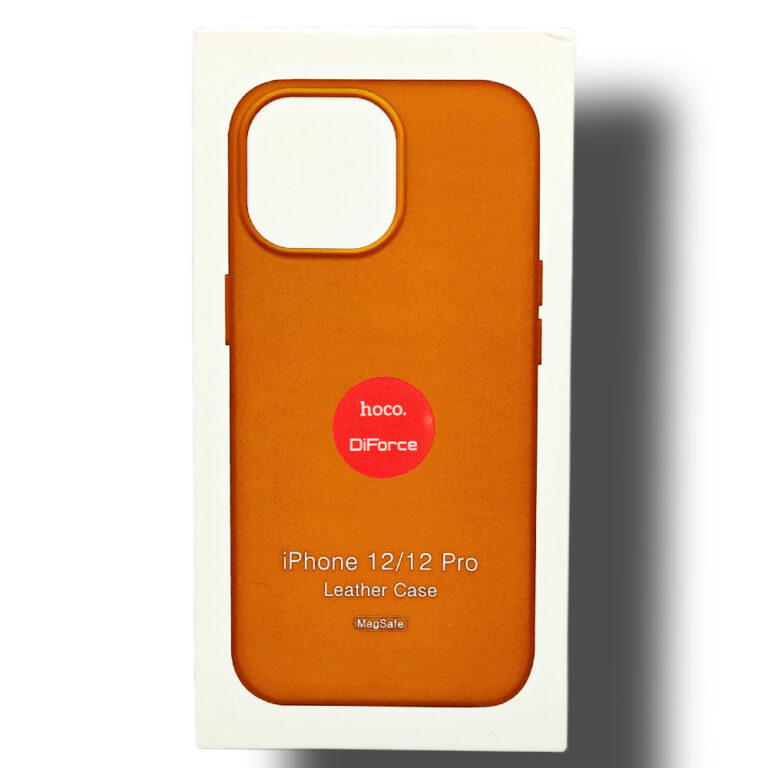 Чехол для iPhone 12/12 Pro кожаный Magsafe, желтый