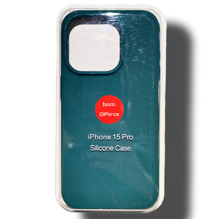 Чехол Silicone Case для iPhone 15 Pro зеленый