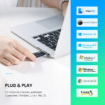 Картридер Ugreen CM264, черный Картридер Ugreen CM264, черный