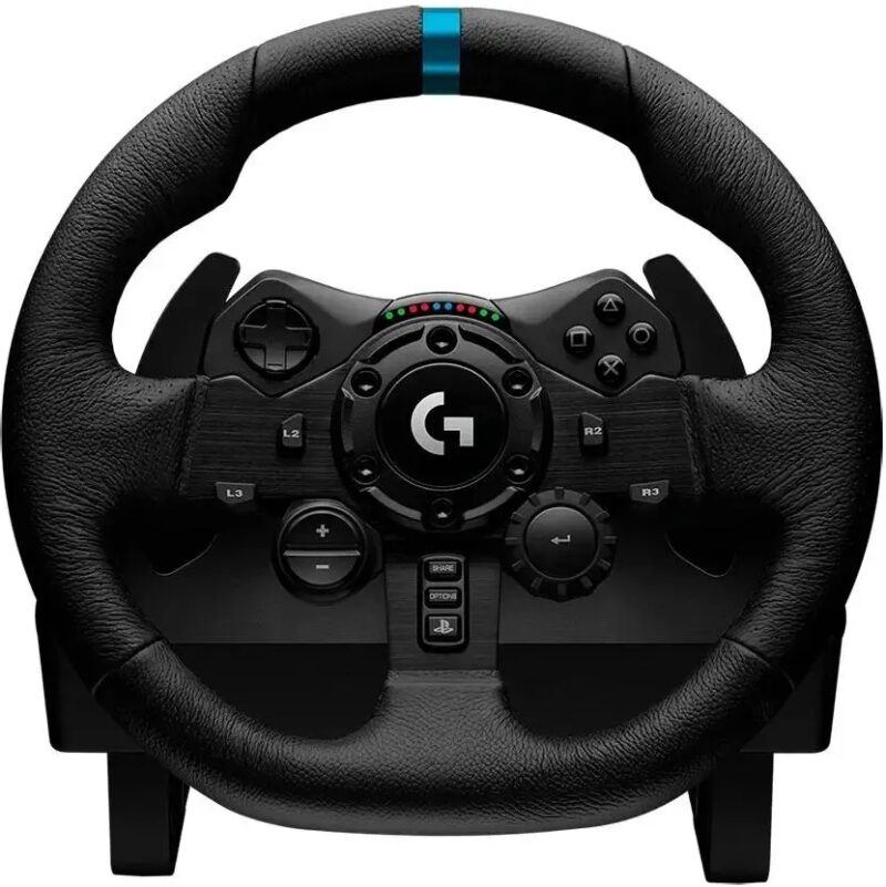 Руль проводной Logitech G923 TrueForce, чёрный — изображение 2