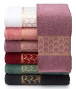 Полотенце Cleanelly Golden Nets сиренево-розовый 70х130 см, махра — изображение 2