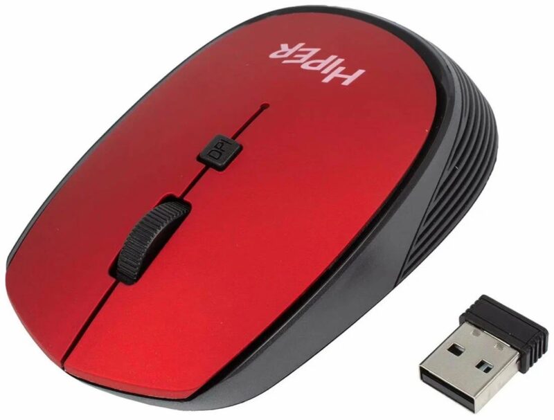 Мышь беспроводная HIPER HOMW-082, красный — изображение 3