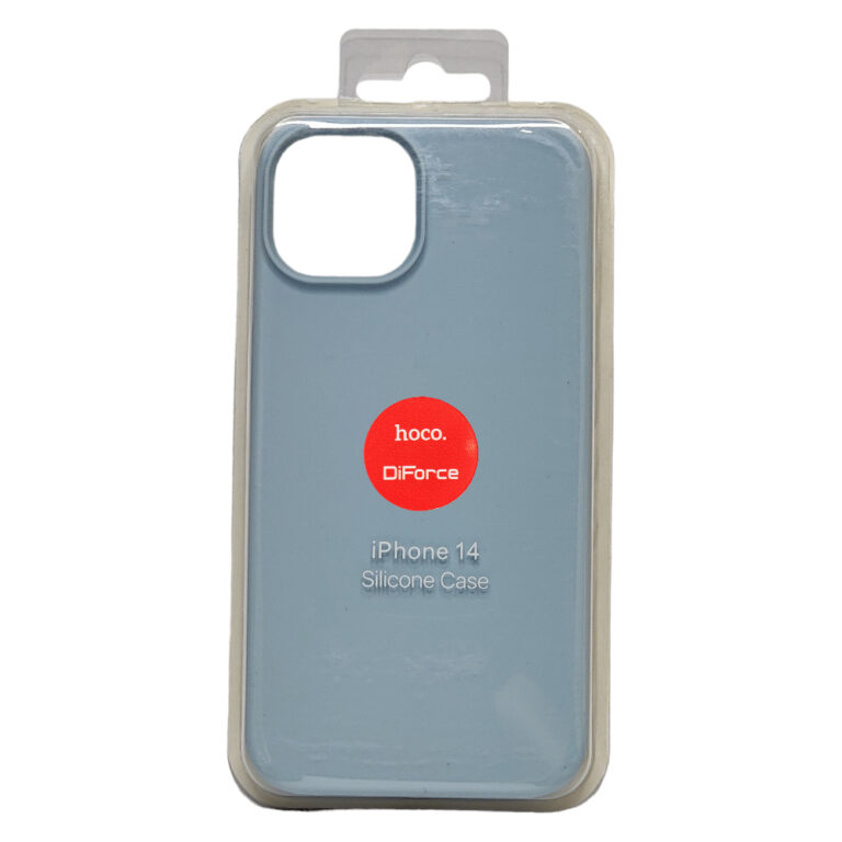 Чехол Silicone Case для iPhone 14 голубой