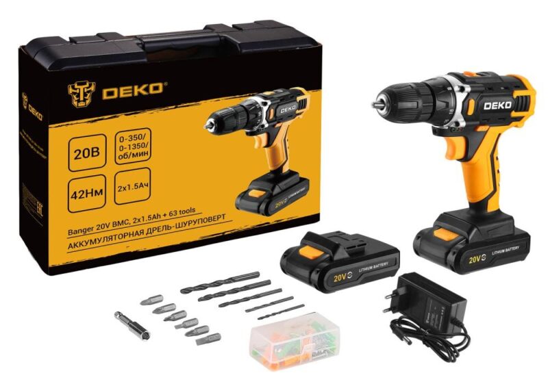 Дрель-шуруповерт DEKO Banger 20V 080-1005 — изображение 4
