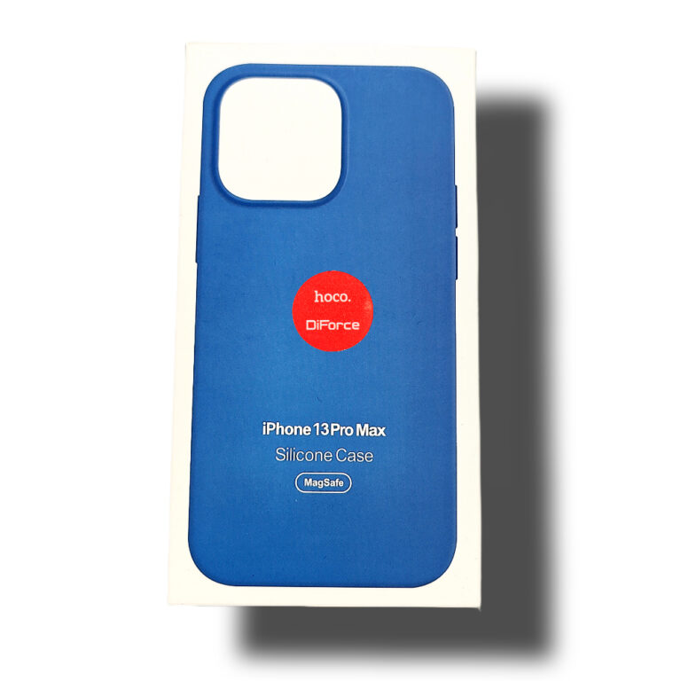 Чехол для iPhone 13 Pro Max Silicone Case, Magsafe с анимацией, голубой