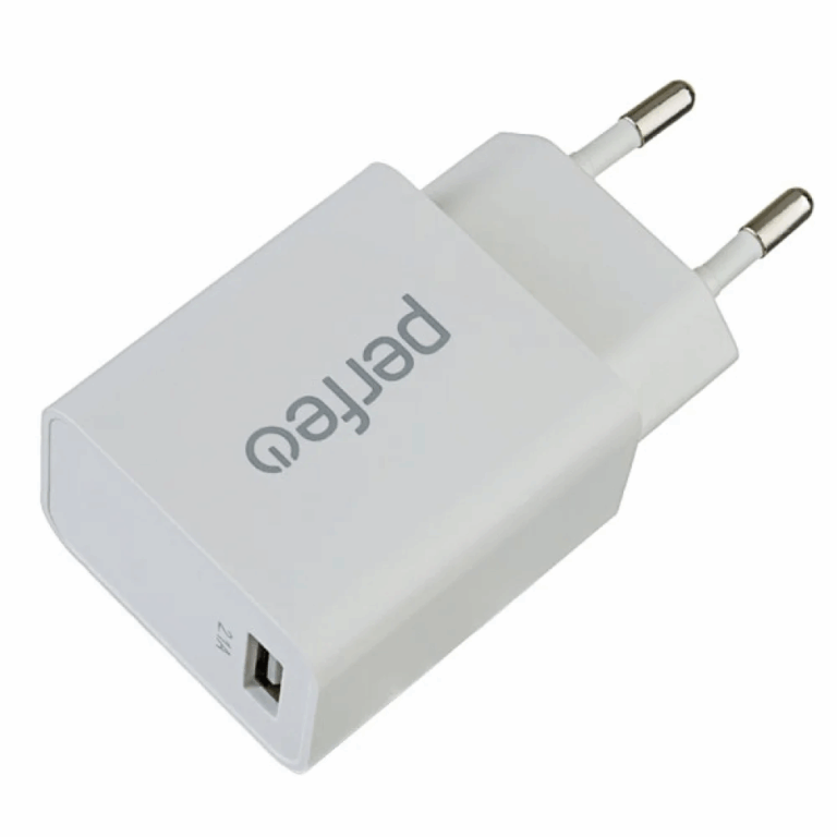 З/У Perfeo  Сетевое с разъемом USB, 2.1А, белый (I4619)