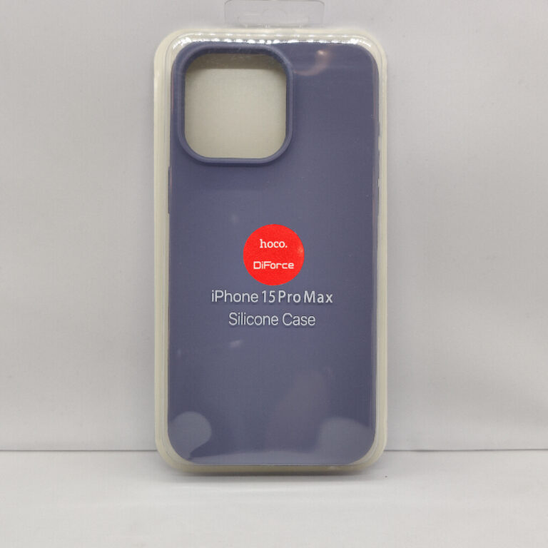 Чехол Silicone Case для iPhone 15 Pro Max темно-лавандовый