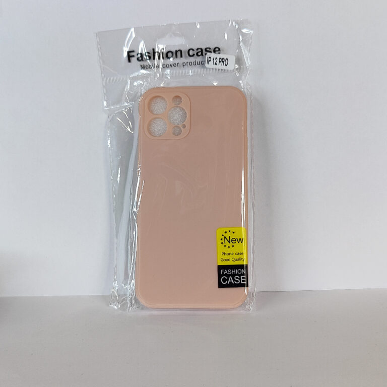 Чехол для iPhone 12 Pro TPU with cloth розовый